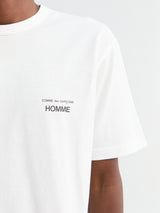 Comme des Garçons Homme - Chest Logo T-Shirt in White