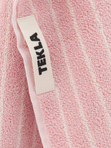 Tekla - Hand Towel in Shaded Pink Stripes