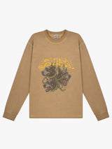 Sauna - Hound LongSleeve T-Shirt in Washed Beige