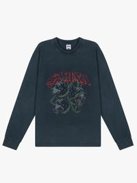 Hound LongSleeve T-Shirt in Washed Black
