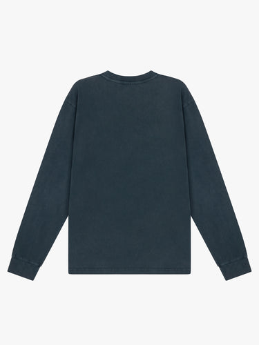 Sauna - Hound LongSleeve T-Shirt in Washed Black
