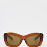 Flatlist - Inez Sunglasses in Crystal Brown and Brown Lens