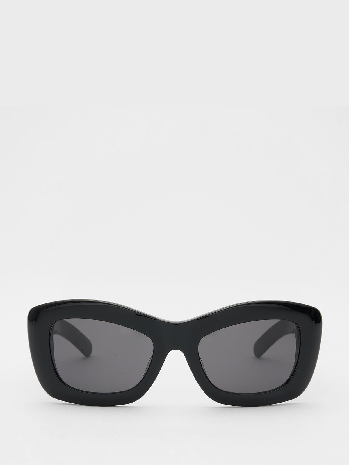 Flatlist - Inez Sunglasses in Solid Black and Solid Black Lens