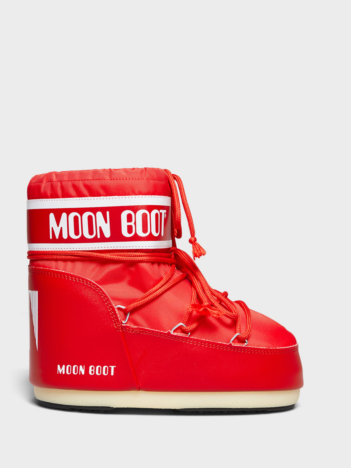 Moonboot - Icon Low Nylon Boots in Red