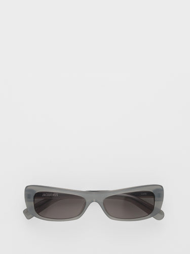 Jacquemus Eyewear - Capri Sunglasses in Metallic Grey, Matt Black and Grey
