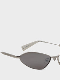 Jacquemus Eyewear - Bambino Metal Sunglasses in Grey Metal