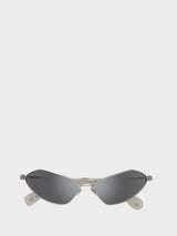 Jacquemus Eyewear - Bambino Metal Sunglasses in Grey Metal