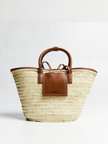 Le Panier Soli Basket Bag in Light Brown
