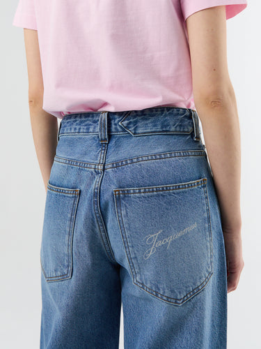 Jacquemus - Le De-Nimes Large in Blue/Tabac