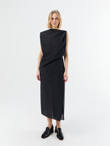Jacquemus - La Robe Drap Dress in Black