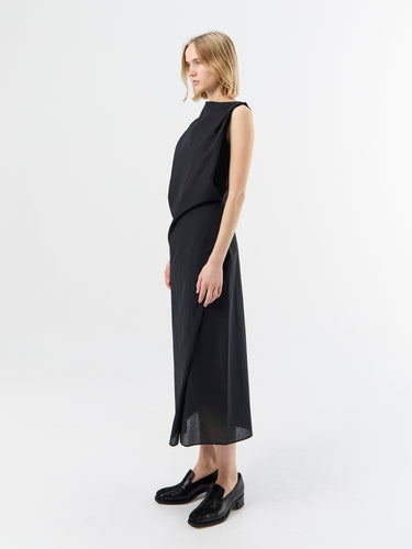 Jacquemus - La Robe Drap Dress in Black