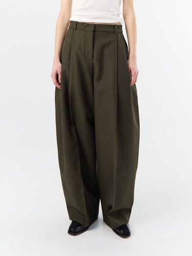 Jacquemus - Le pantalon D'Homme in Dark Khaki