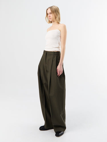 Jacquemus - Le pantalon D'Homme in Dark Khaki