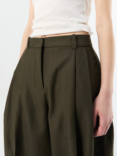Jacquemus - Le pantalon D'Homme in Dark Khaki