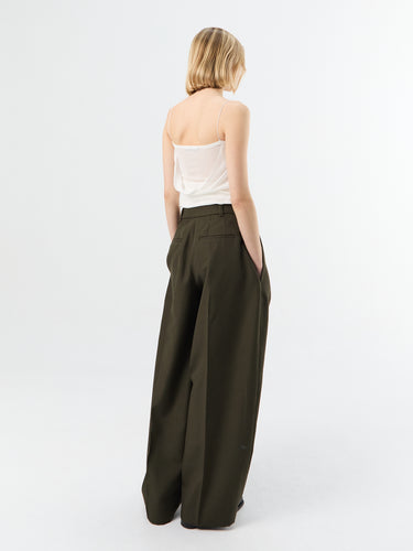Jacquemus - Le pantalon D'Homme in Dark Khaki