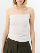 Jacquemus - La Maille Plumetis top in Off White