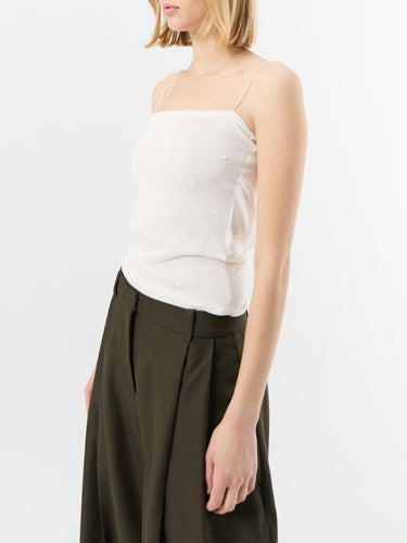 Jacquemus - La Maille Plumetis top in Off White