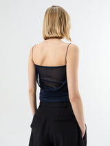 Jacquemus - La Maille Plumetis top in Dark Navy