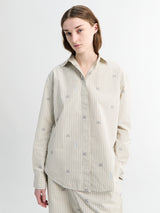Jacquemus - La Chemise Simon Shirt in Jacquard Lam Stribes Log