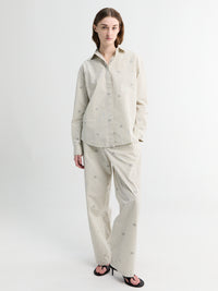 Jacquemus - La Chemise Simon Shirt in Jacquard Lamb Stribes Log