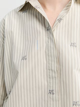 Jacquemus - La Chemise Simon Shirt in Jacquard Lam Stribes Log