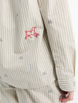 Jacquemus - La Chemise Simon Shirt in Jacquard Lam Stribes Log