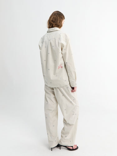 Jacquemus - La Chemise Simon Shirt in Jacquard Lam Stribes Log