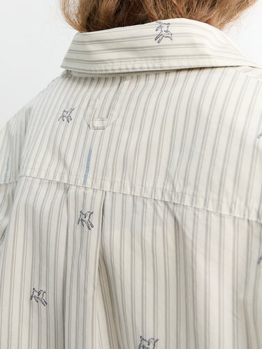Jacquemus - La Chemise Simon Shirt in Jacquard Lam Stribes Log
