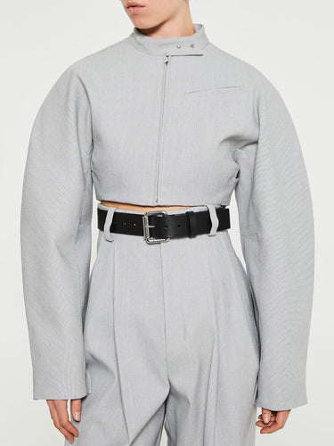 Jacquemus - La Veste Cabrio Jacket in Light Grey