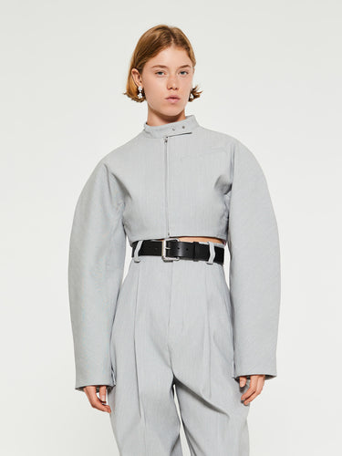 Jacquemus - La Veste Cabrio Jacket in Light Grey
