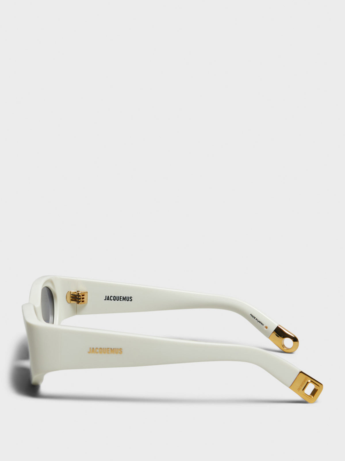Ovalo Sunglasses in White, Yellow Gold and Navy
