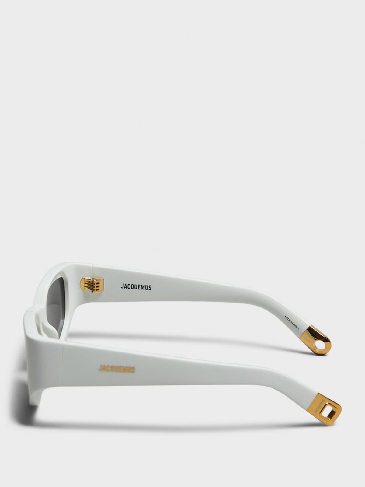 Gala Sunglasses in White, Yellow Gold and Grey