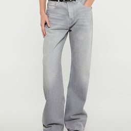 Jacquemus - Le De-Nimes Droit Jeans in Grey/Off-White