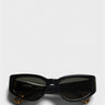 Jacquemus Eyewear - Gala Sunglasses in Black, Yellow Gold and Grey