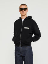 Jacquemus - Le Hoodie Zip Gros Grain in Black