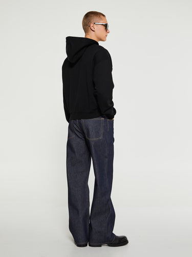 Jacquemus - Le Hoodie Zip Gros Grain in Black