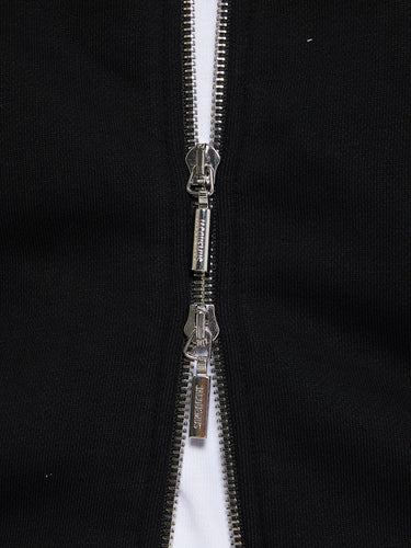 Jacquemus - Le Hoodie Zip Gros Grain in Black
