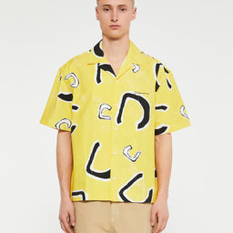 Jacquemus - La Chemise Jean Shirt in Monogramme Black Yellow