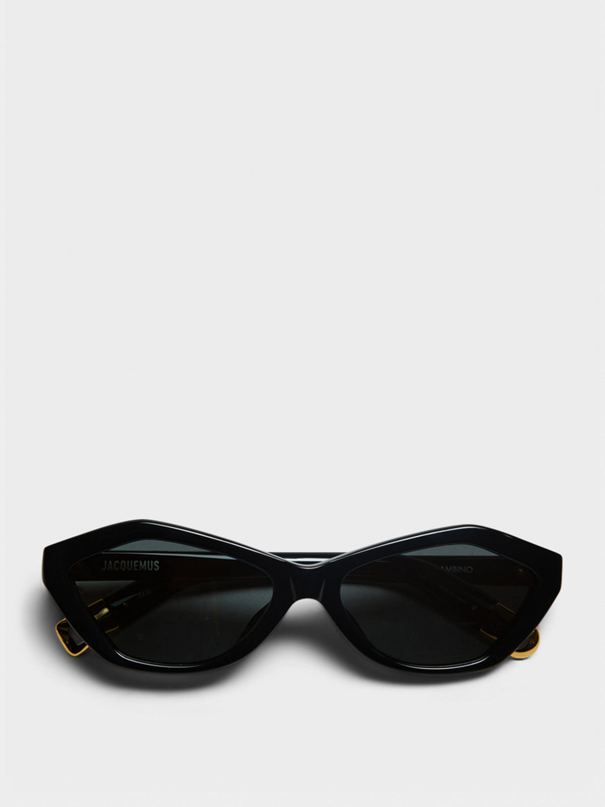 Bambino Sunglasses in Black, Yellow Gold and Grey