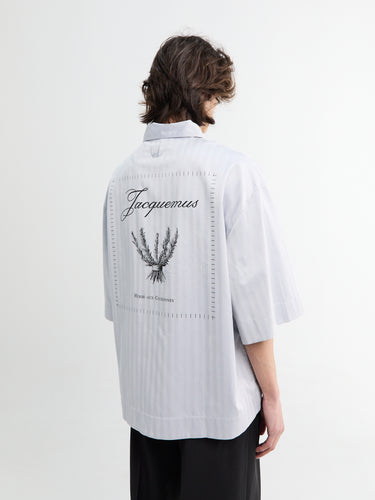 Jacquemus - La Chemise Cardigan in Rosemary Light Blue/BLA