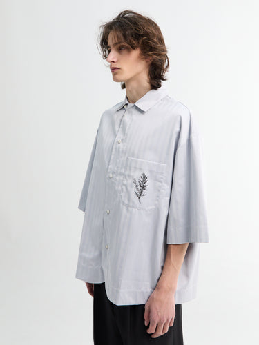 Jacquemus - La Chemise Cardigan in Rosemary Light Blue/BLA
