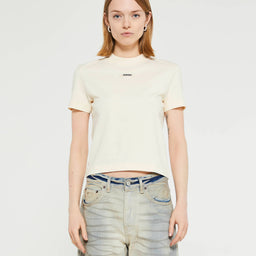 Jacquemus - Le T-Shirt Gros Grain in Light Beige