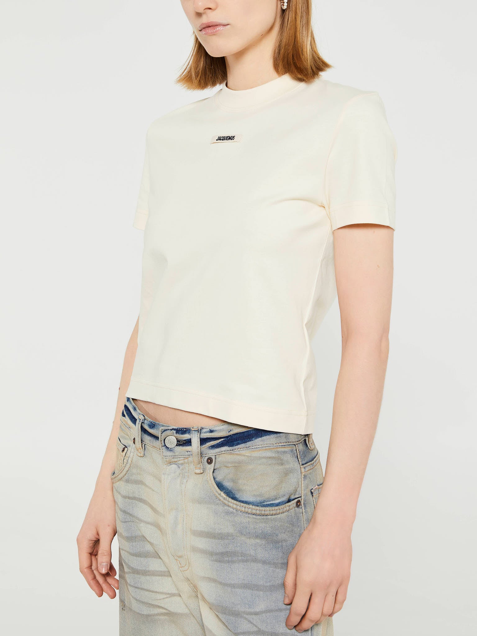 Jacquemus - Le T-Shirt Gros Grain in Light Beige