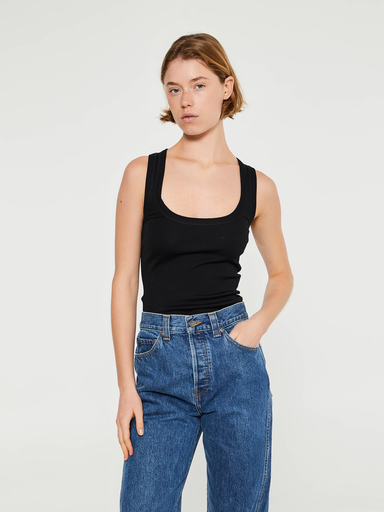 Jacquemus - Le Body Gros Grain Top in Black