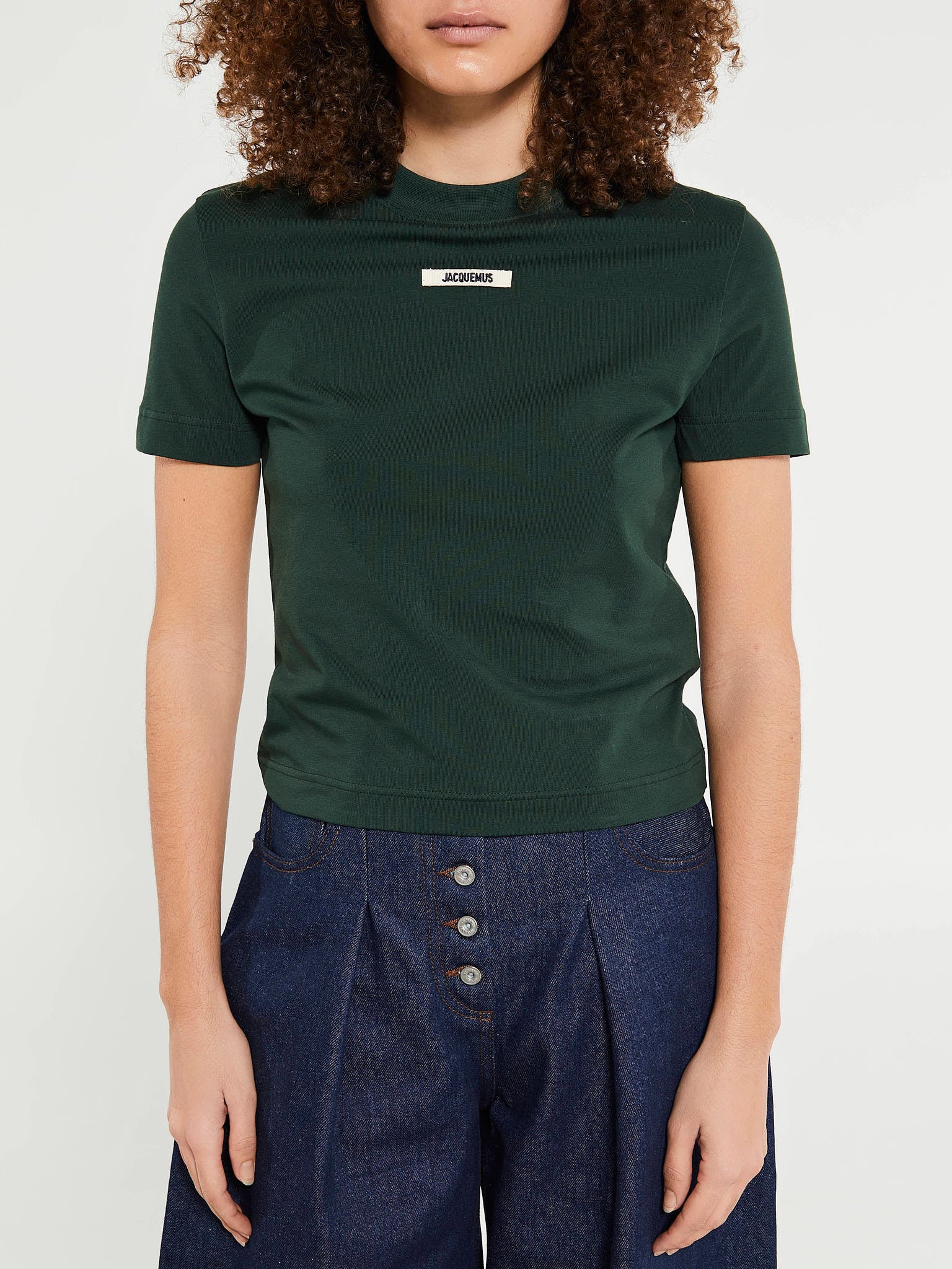 Jacquemus - Le T-Shirt Gros Grain in Dark Green