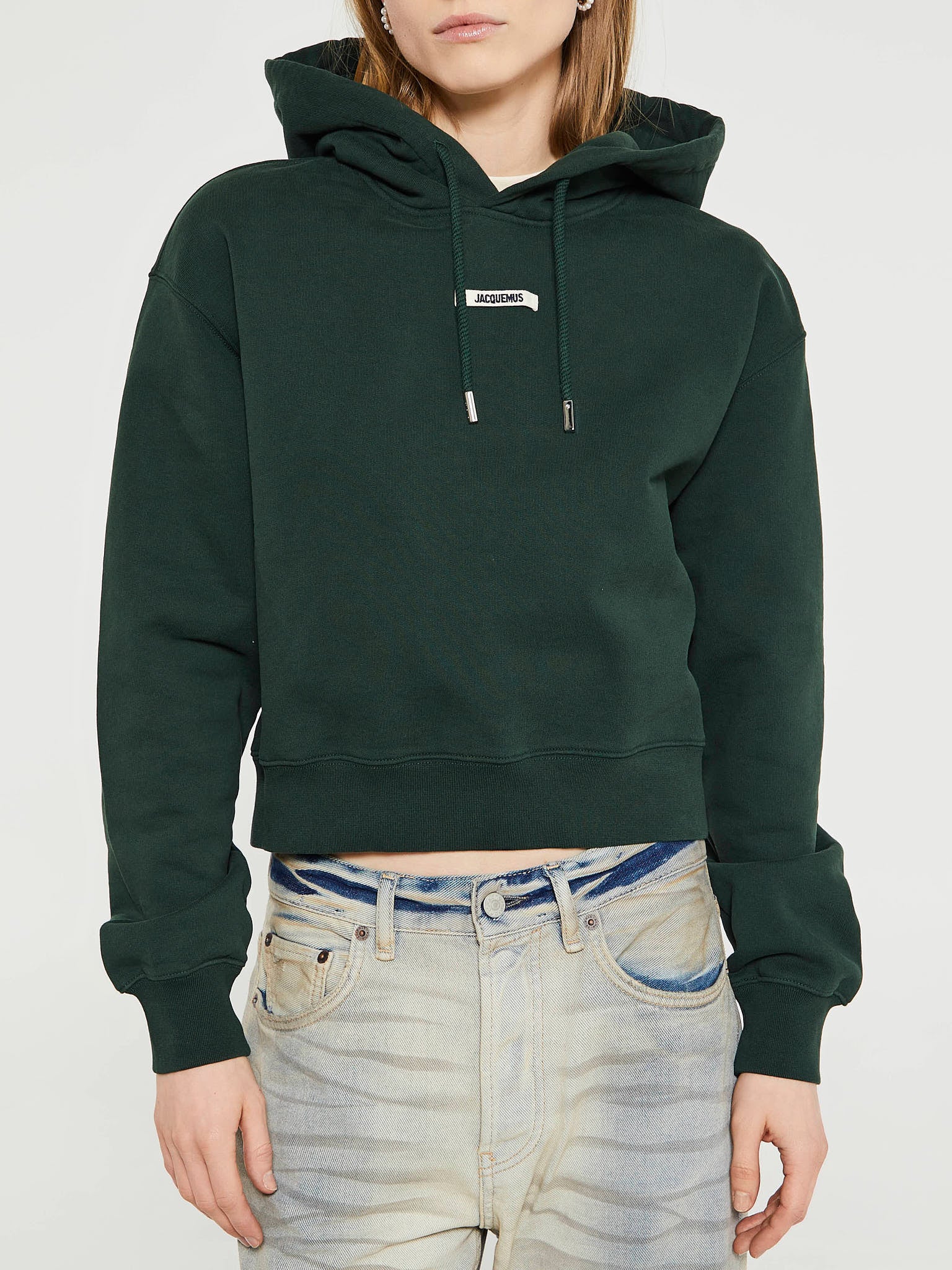 Jacquemus - Le Hoodie Gros Grain in Dark Green