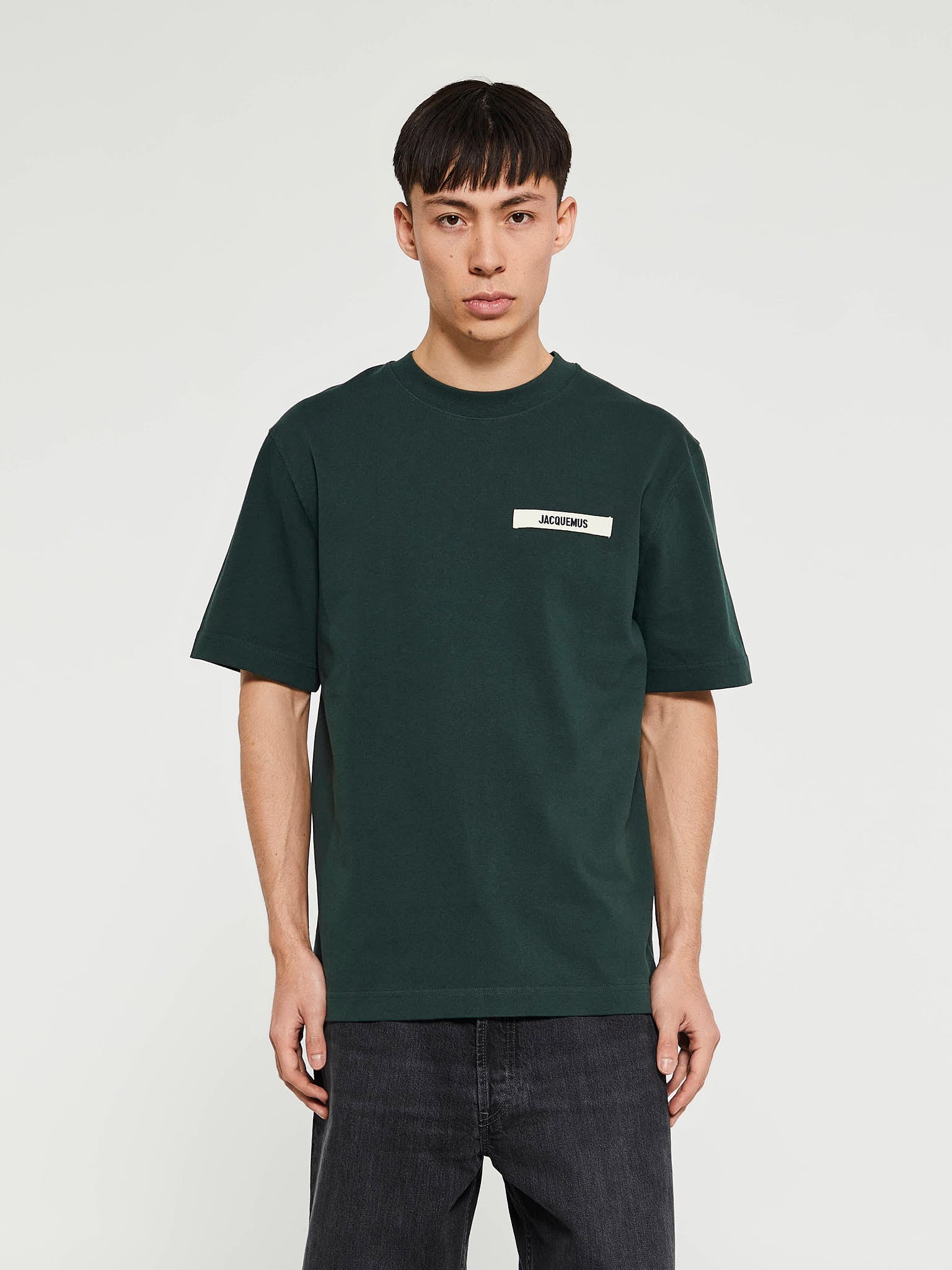 Jacquemus - Le T-Shirt Gros Grain in Dark Green