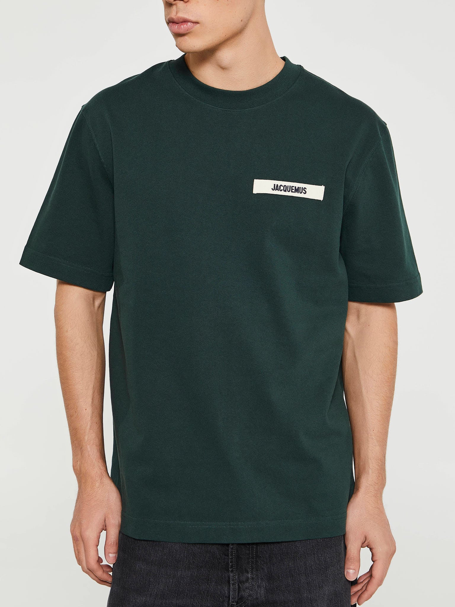 Jacquemus - Le T-Shirt Gros Grain in Dark Green