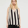 Jacquemus - Le Haut Norma Top in Print Sunshade Stripes Beige and Black