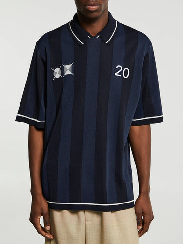 Jacquemus - Le Polo Liga Shirt in Dark Navy